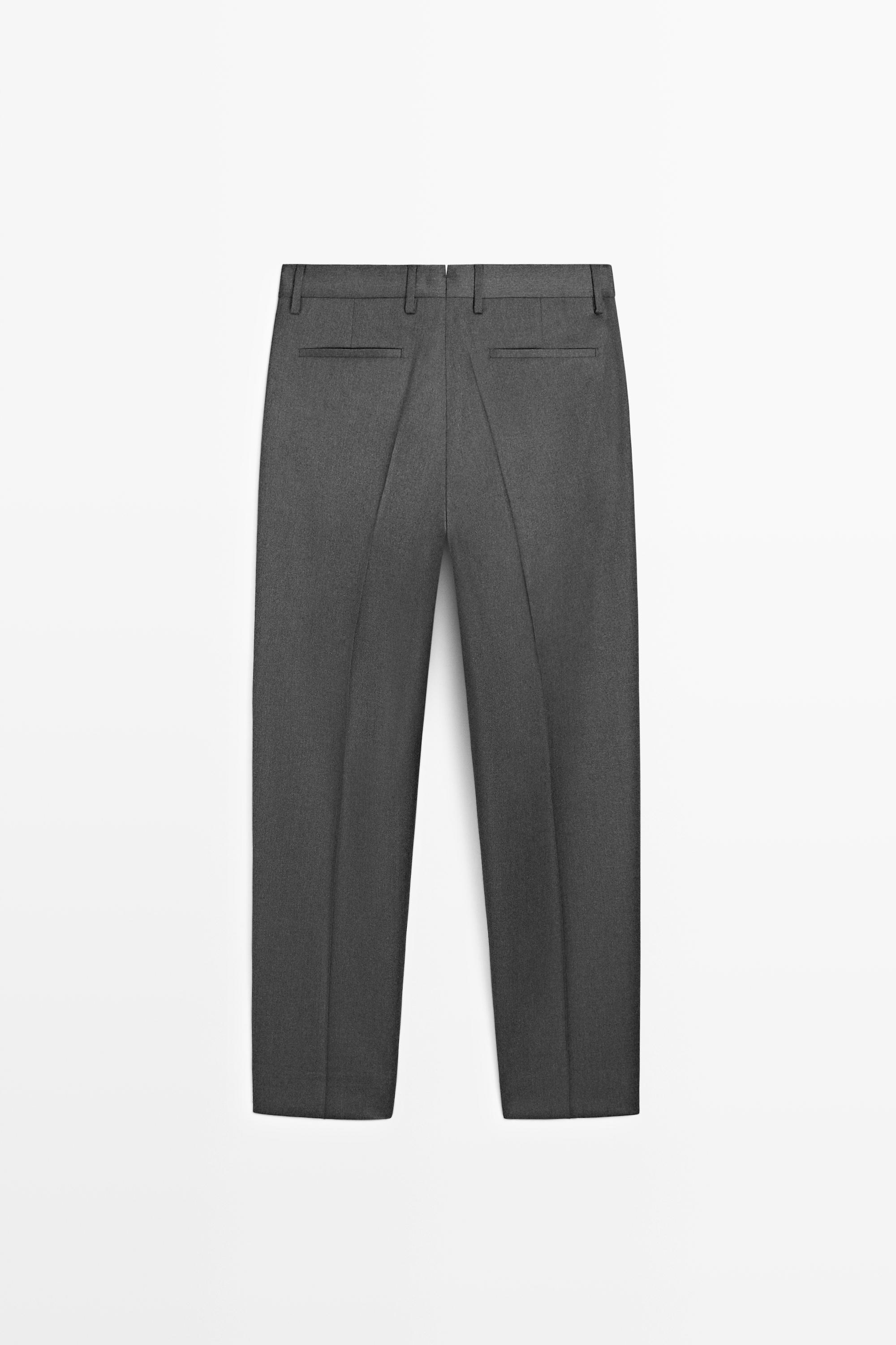 Pantalon tailleur en 100 % laine froide